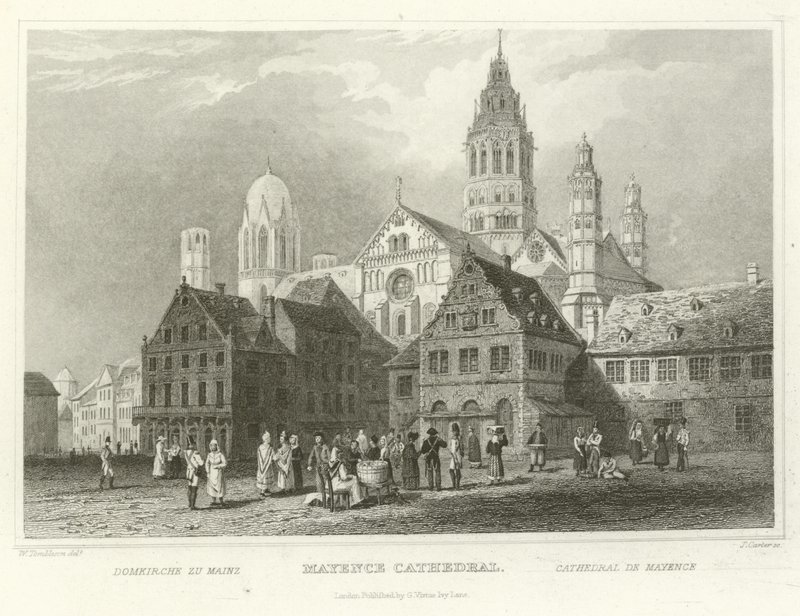 Catedral de Mainz de William Tombleson