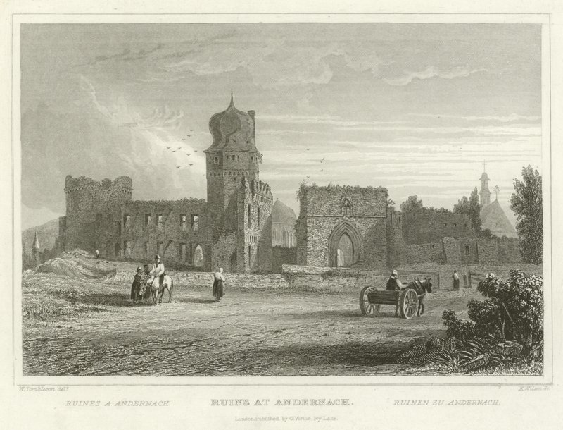 Ruínas em Andernach de William Tombleson