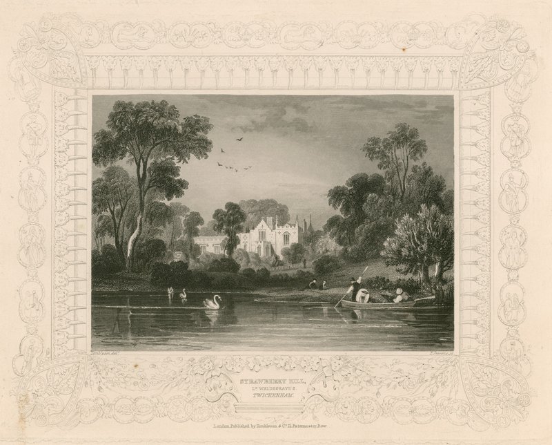 Strawberry Hill, Twickenham, Londres; Lord Waldegrave&39;s de William Tombleson