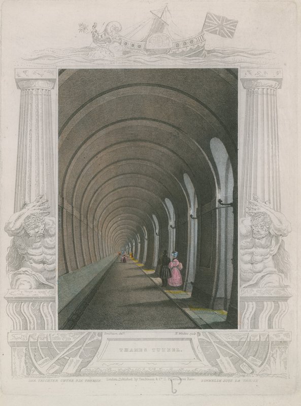 O Thames Tunnel de William Tombleson