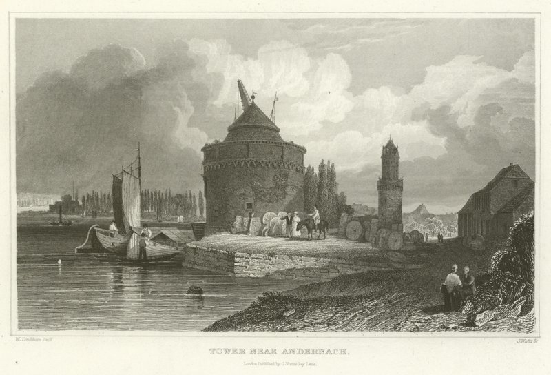 Torre perto de Andernach de William Tombleson