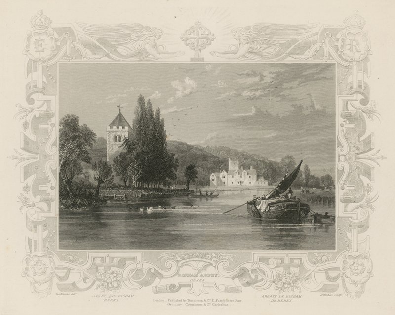 Vista do Tamisa perto da Abadia de Bisham de William Tombleson