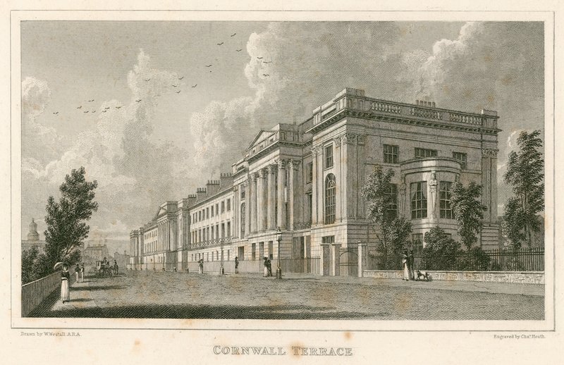 Cornwall Terrace, Regent&39;s Park, Londres de William Westall