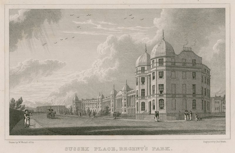 Sussex Place, Regent&39;s Park, Londres de William Westall