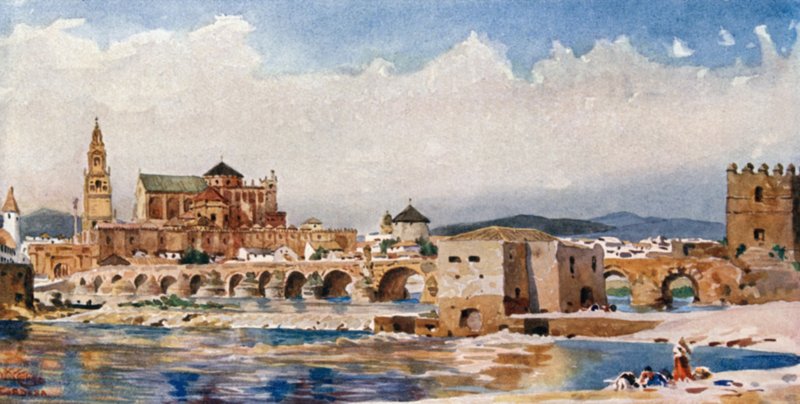 Córdoba, a Ponte (cor litho) de William Wiehe Collins