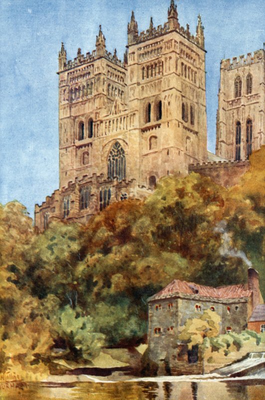 Durham, as Torres Ocidentais (lito colorido) de William Wiehe Collins