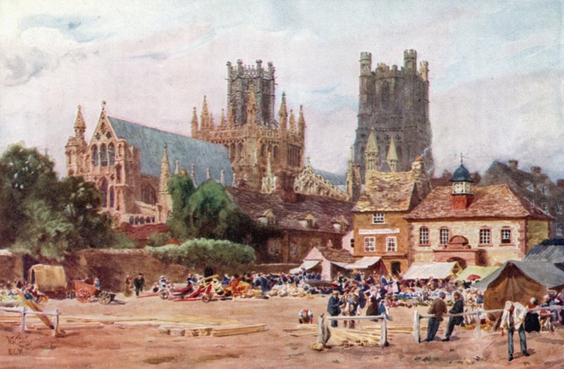 Ely, o Mercado (cor litho) de William Wiehe Collins