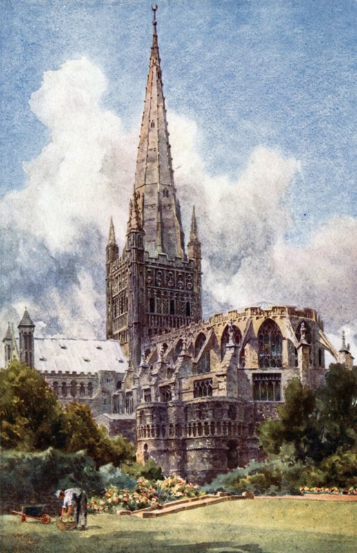 Norwich do nordeste (cor litho) de William Wiehe Collins
