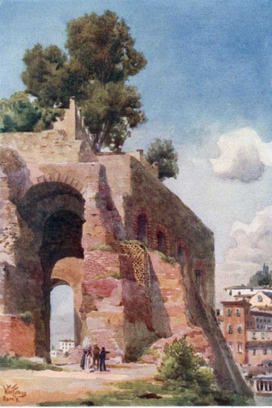 Roma. No Palatino (cor litho) de William Wiehe Collins