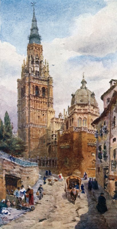Toledo, a Catedral (cor litho) de William Wiehe Collins