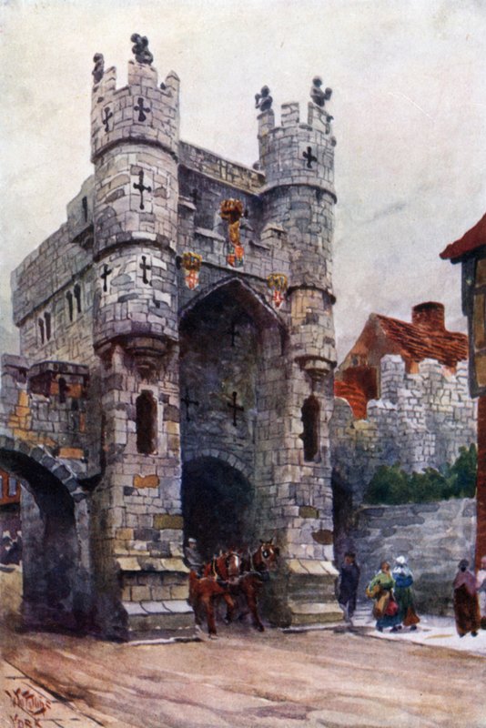 York, Monk Bar (cor litho) de William Wiehe Collins