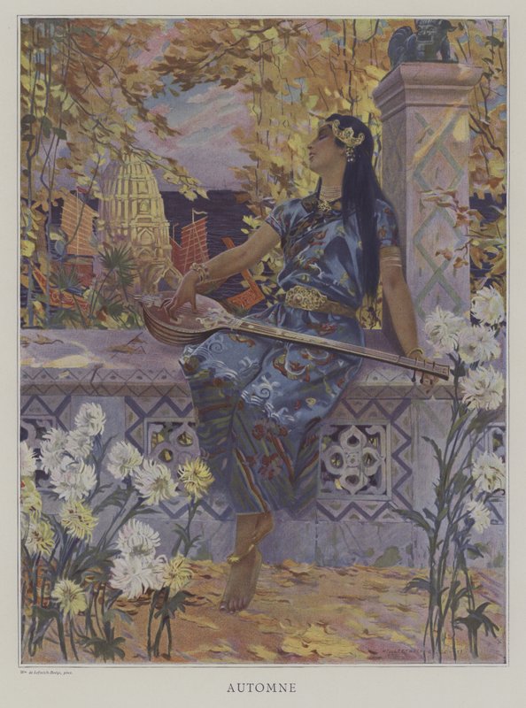 Automne (Outono) (cor litho) de William de Leftwich (after) Dodge