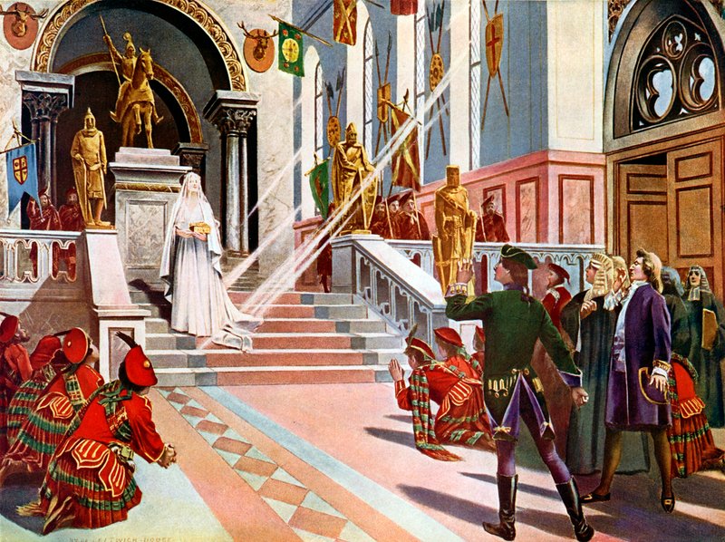 La Dame Blanche A Dama Branca, Último Ato e cena de William de Leftwich Dodge