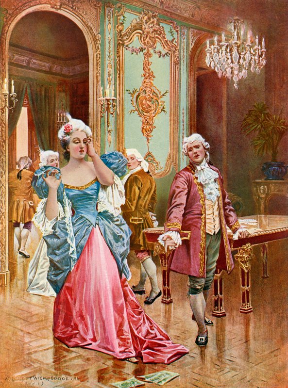 La Traviata, cena do ato II iv de William de Leftwich Dodge