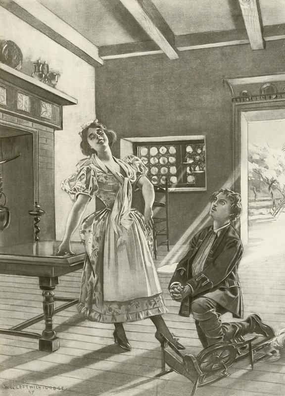 Marta, cena do ato III vi (gravura) de William de Leftwich Dodge