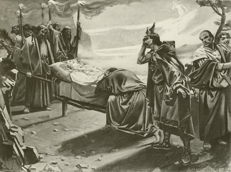 Tannhauser, Ato III última cena (gravura) de William de Leftwich Dodge
