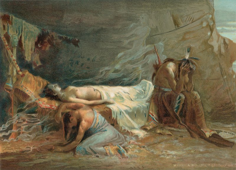 A morte de Minnehaha de William de Leftwich Dodge