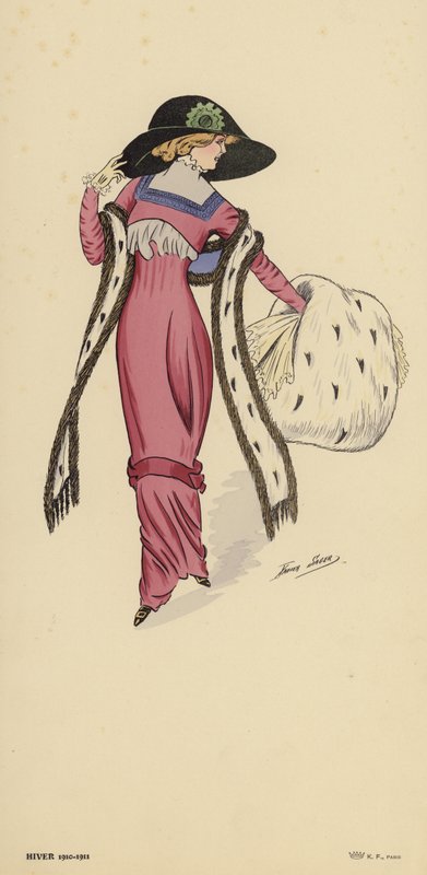 Inverno 1910-1911 modas de Xavier Sager
