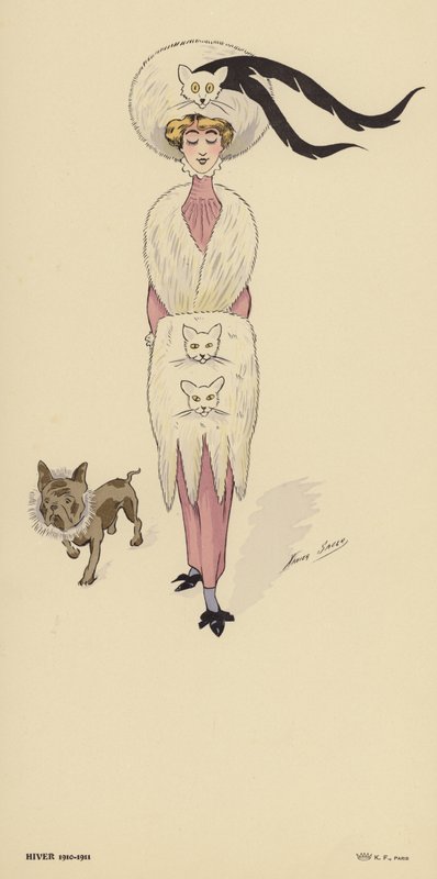 Inverno 1910-1911 modas de Xavier Sager