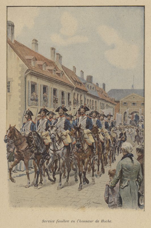 Procissão fúnebre do general francês Lazare Hoche, 1797 de after Paris