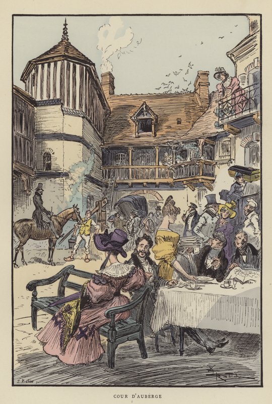 Courtyard Inn de after Albert Robida
