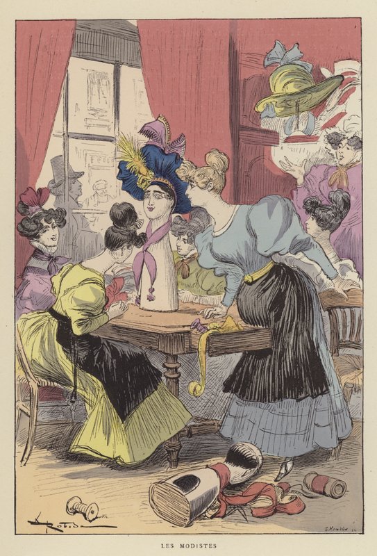 The Modistes de after Albert Robida