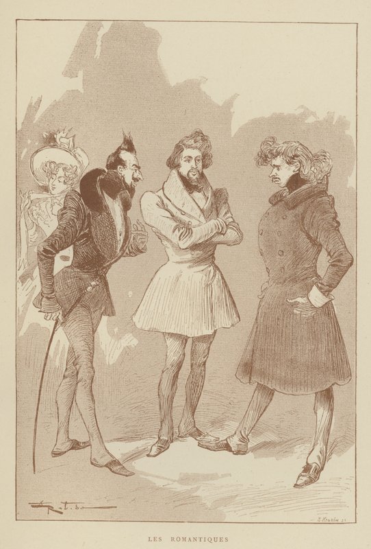 Os românticos de after Albert Robida