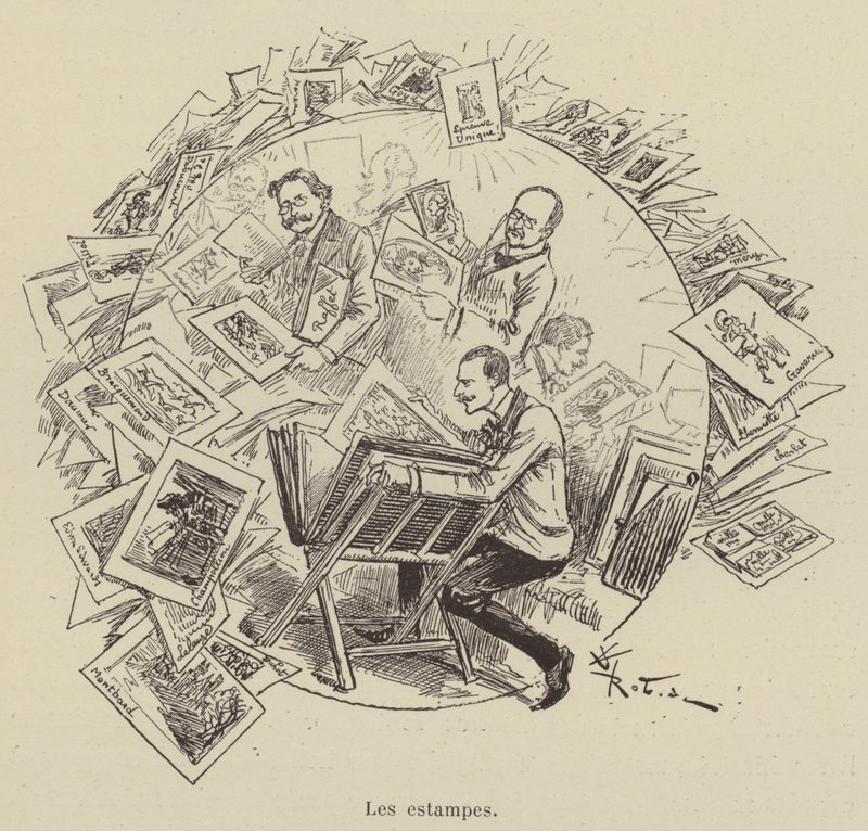As impressões de after Albert Robida