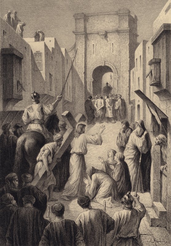 As filhas de Jerusalém de after Albert Robida