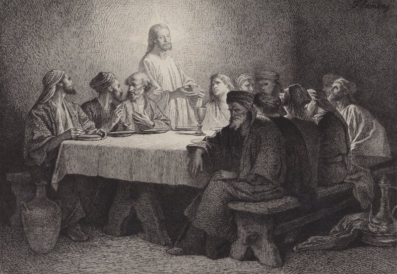 A última Ceia de after Albert Robida