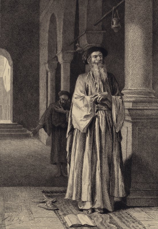 O fariseu e o publicano de after Albert Robida