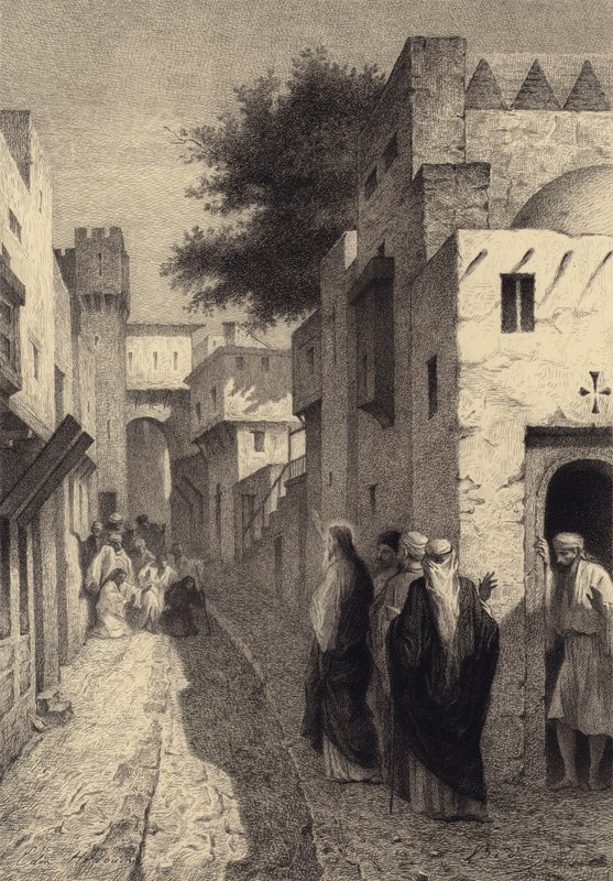 Os dez leprosos de after Albert Robida