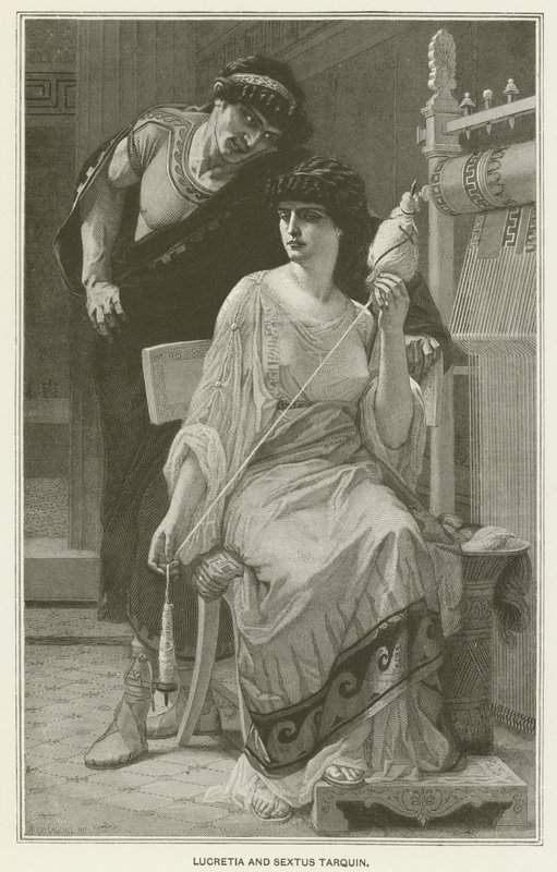 Lucretia e Sextus Tarquin de after Alexandre Cabanel