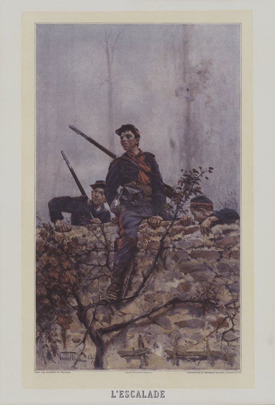 Lescalade (The Climb) de after Alphonse Marie de Neuville