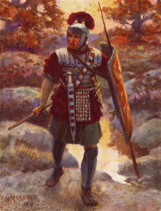 Um centurião em março de after Amedee Forestier