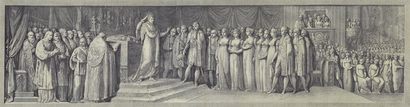Coroação de Napoleão como rei da Itália na Catedral de Milão, 23 de maio de 1805 de after Andrea Appiani the Elder