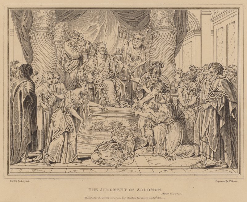 O Julgamento de Salomão, 1 Reis de after Antoine Coypel