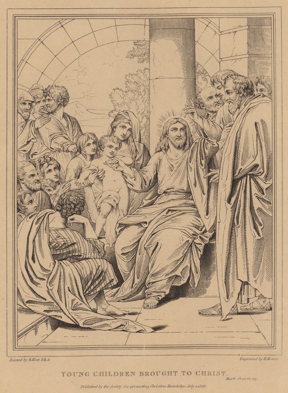 Jovens filhos trazidos a Cristo, Marcos de after Benjamin West