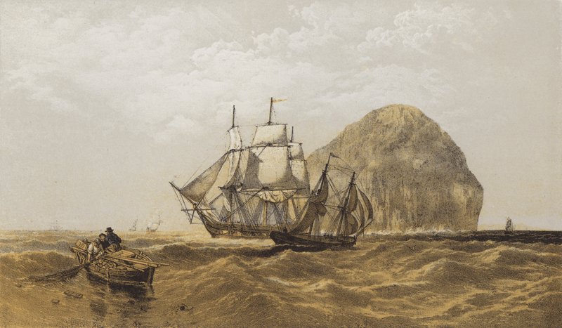 Ailsa Craig (cromolitho) de after C. Stanfield