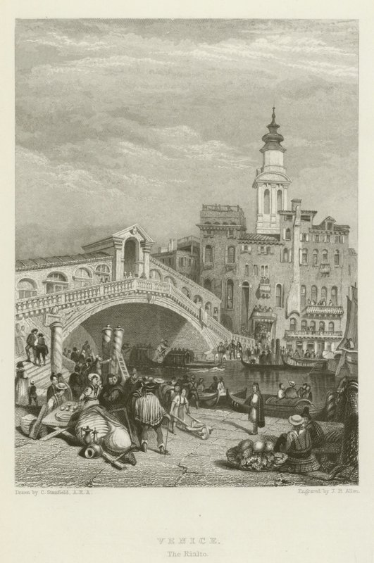 Veneza, o Rialto de after C. Stanfield