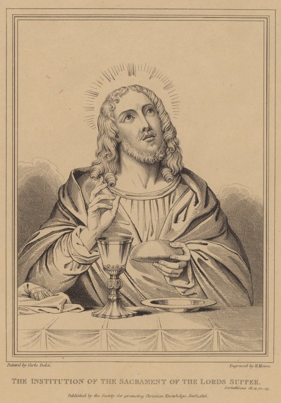 A instituição do sacramento da ceia dos Lordes, Corinthians de after Carlo Dolci