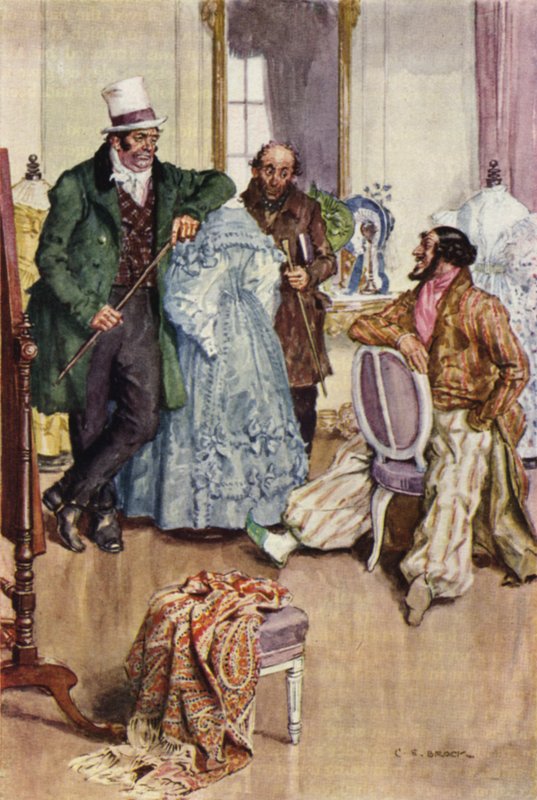 Ilustração para Nicholas Nickleby de after Charles Edmund Brock