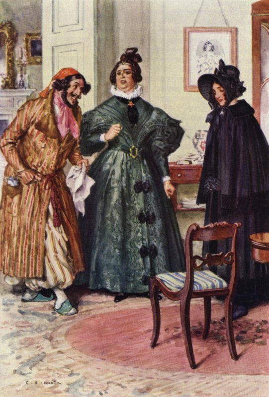 Ilustração para Nicholas Nickleby de after Charles Edmund Brock