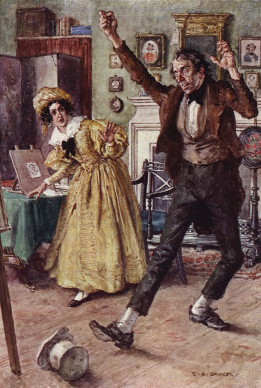 Ilustração para Nicholas Nickleby de after Charles Edmund Brock