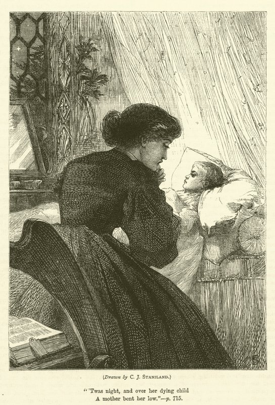 A criança morrendo de after Charles J. Staniland