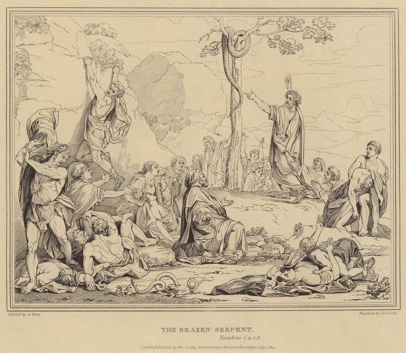 A Serpente De Bronze, Números de after Charles Le Brun