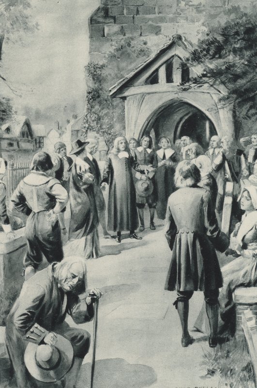 O povo de Eyam, em Derbyshire, resolveu fechar sua aldeia atingida pela peste do mundo de after Charles Mills Sheldon