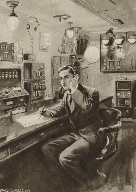 Operador sem fio de after Charles Mills Sheldon