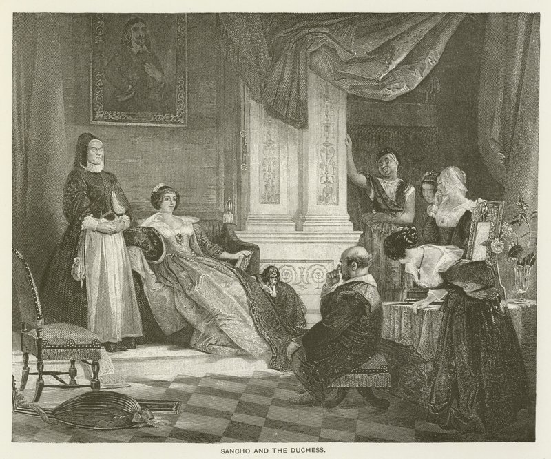 Sancho e a duquesa de after Charles Robert Leslie