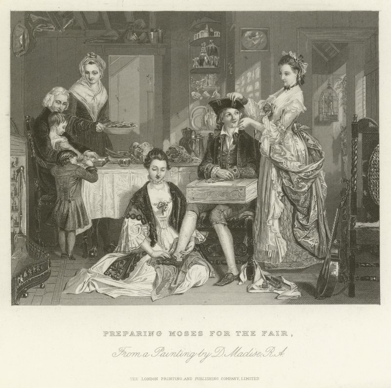 Preparando Moisés para a Feira de after Daniel Maclise